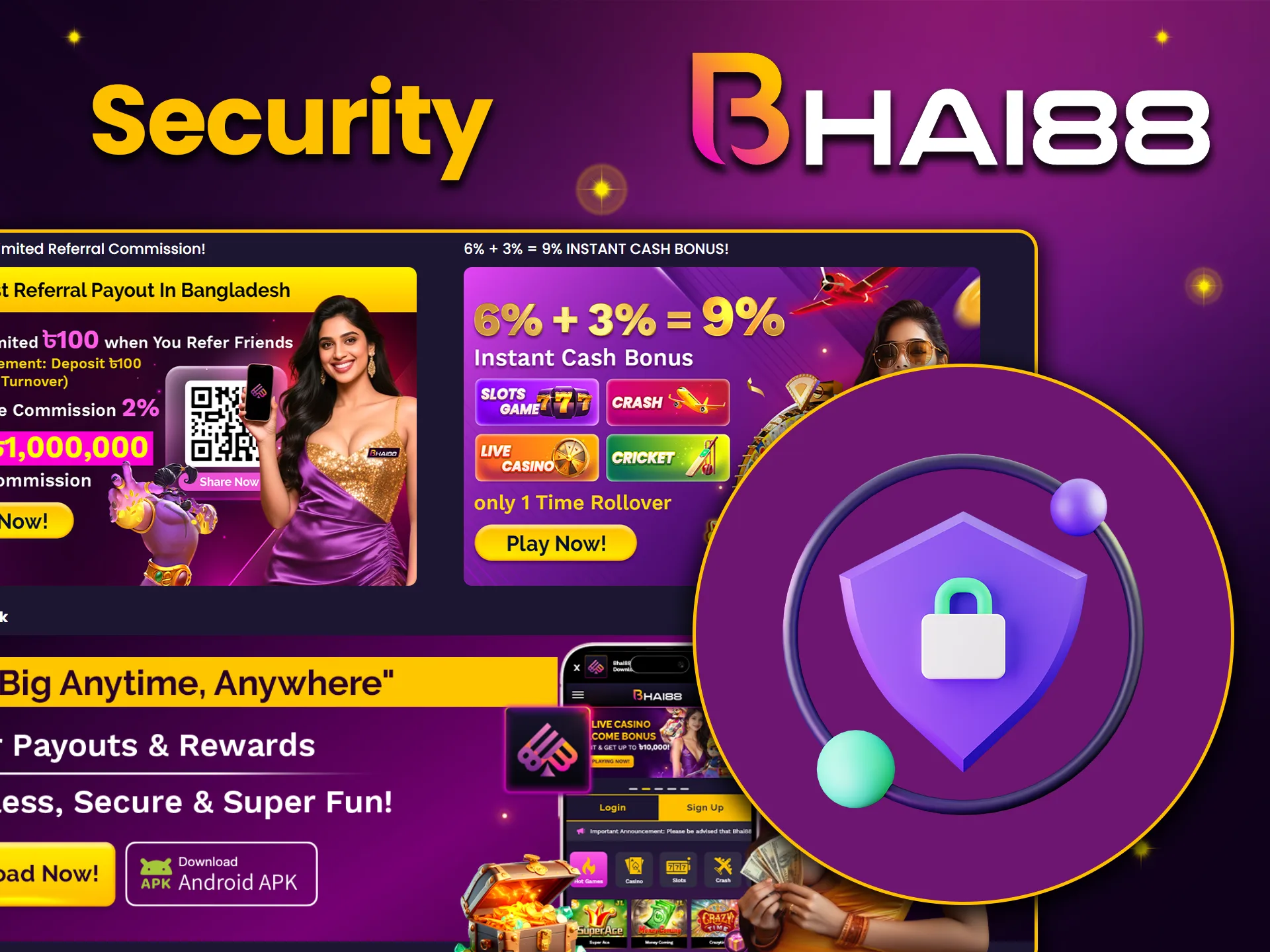 Bhai88 ensures security and fairness through strict security standards and transparent policies.