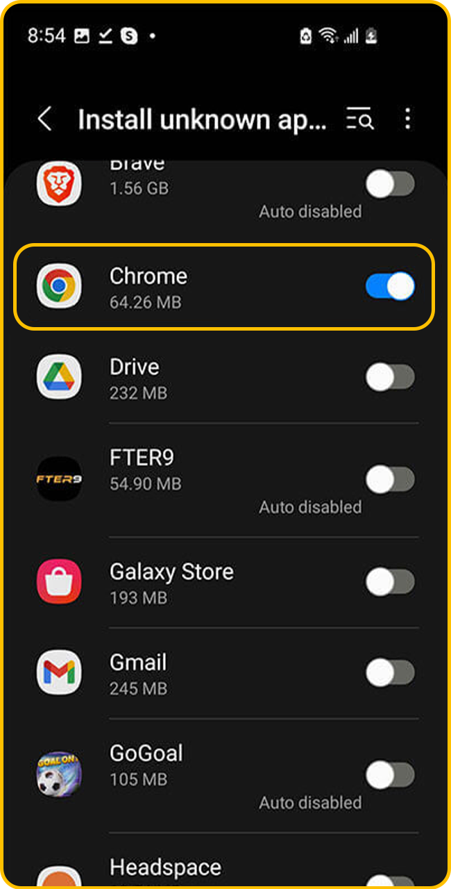 In the phone settings, allow installation from unknown sources.
