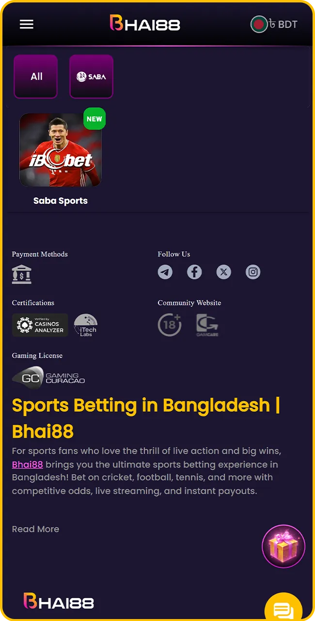 Bet on sports in the Bhai88 app.