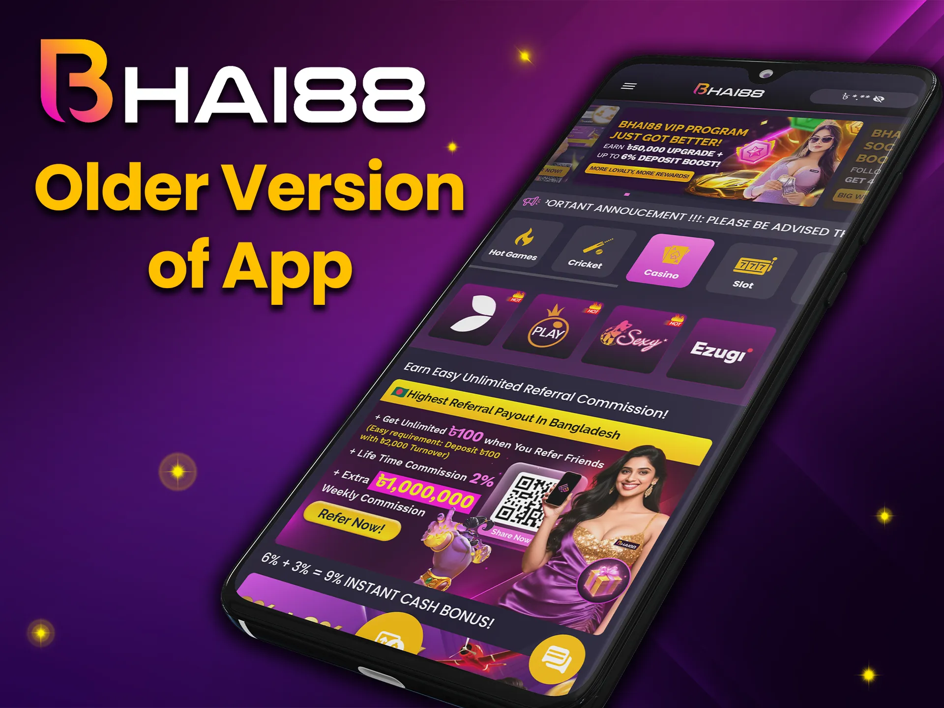 To avoid errors or outdated opalta methods, we recommend using newer versions of the Bhai88 app.