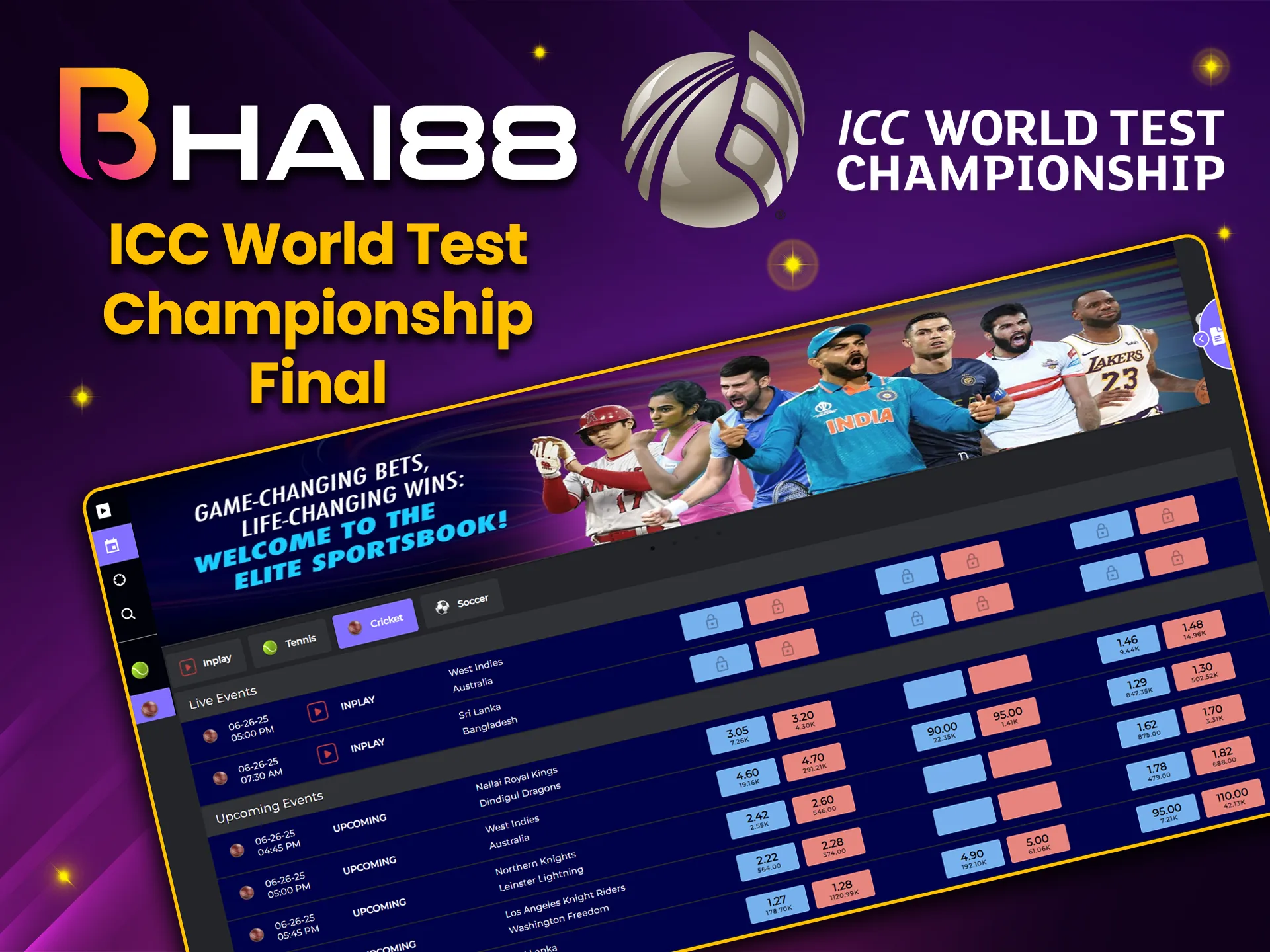 At Bhai88 World Test Championship Final betting, strategy markets and long term predictions.