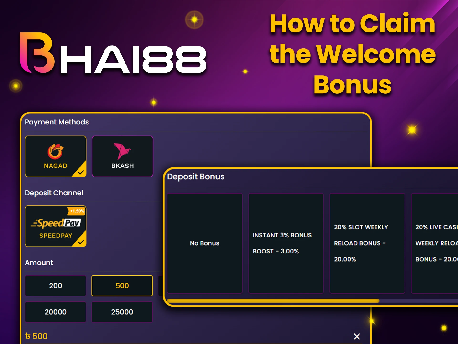 Bhai88 welcome bonus rules.